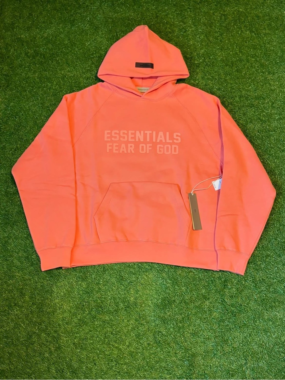 Essentials Fear Of God Coral Hoodie